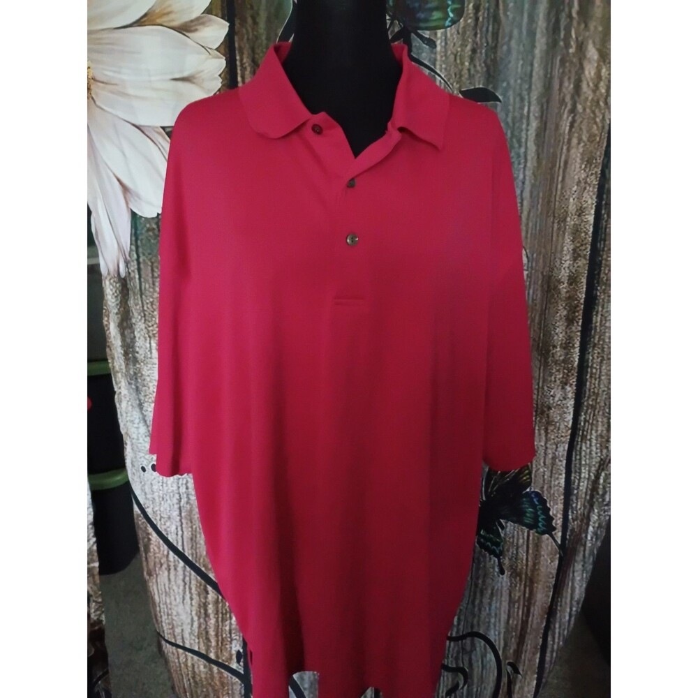 Ben Hogan Shirt Mens 3XL Red Golf Polo Performance Fabric Business Casual